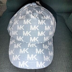Michael Kors Blue and White Logo Cap